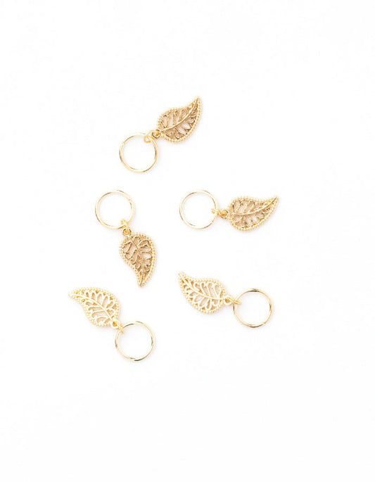 Hajékszer hajkarika medállal LEVÉL AFROline (5db)-1