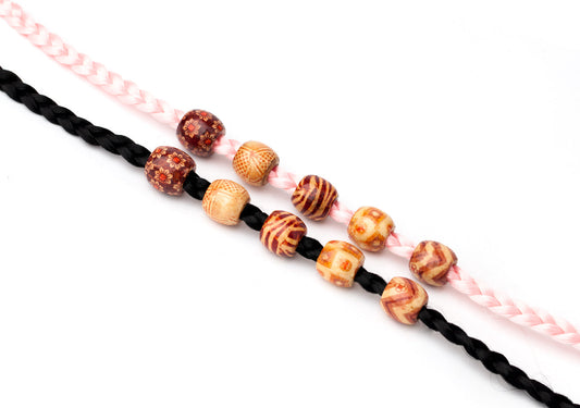 Wooden hair beads large AFROline (10pcs)-1