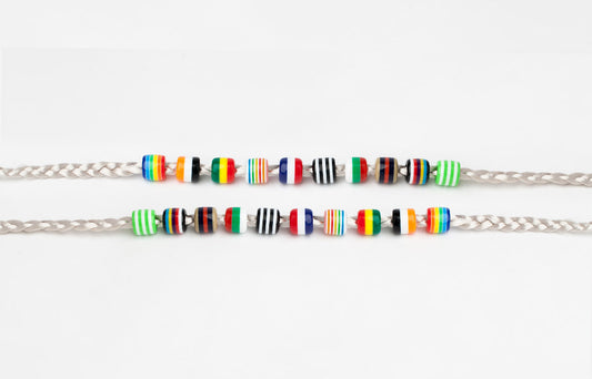 Hair pearl plastic small colored AFROline-1